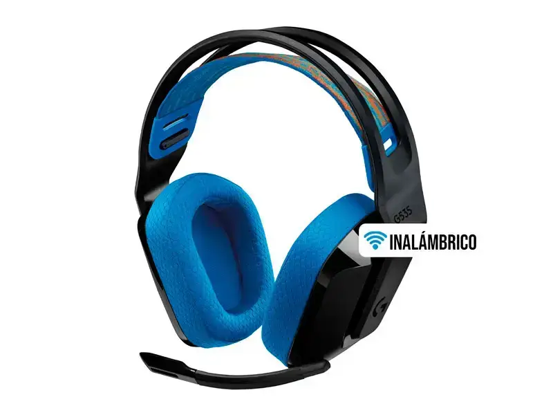 Auricular Gaming Logitech G G535 LightSpeed PS5/PS4/PC Wireless Black/Blue