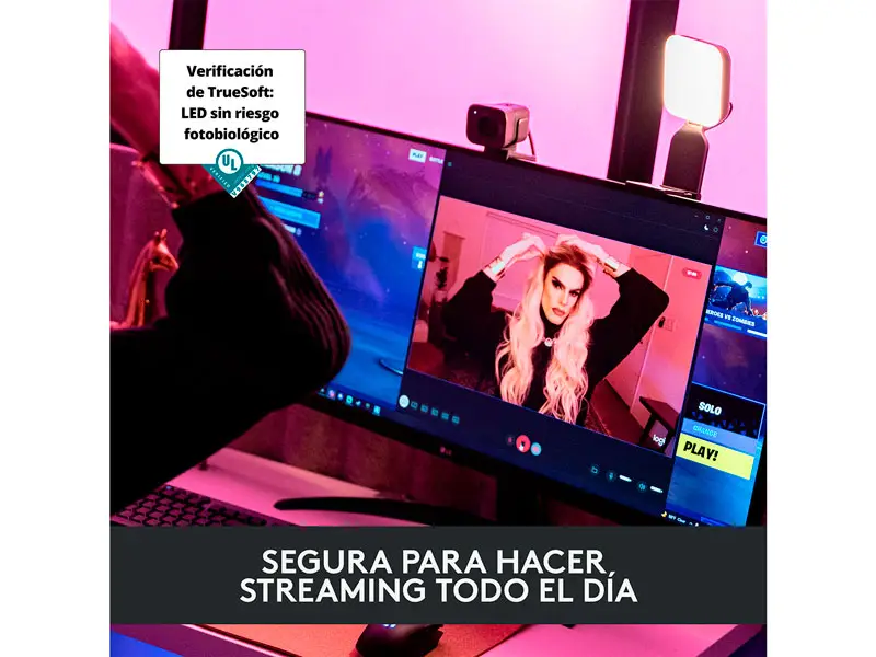 Panel de Luz Logitech G Premium para Streaming con True Soft - Imagen 3