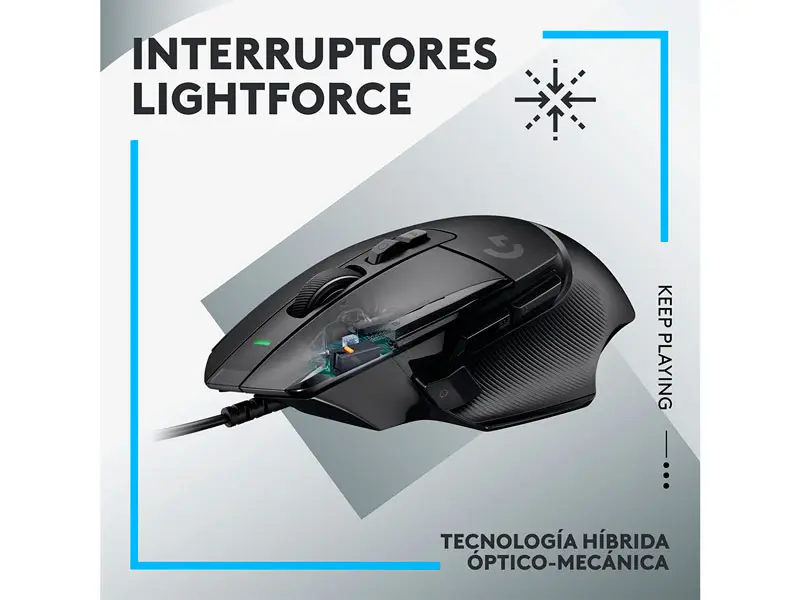 Mouse Gaming Logitech G G502 X HERO 25K Black - Imagen 3
