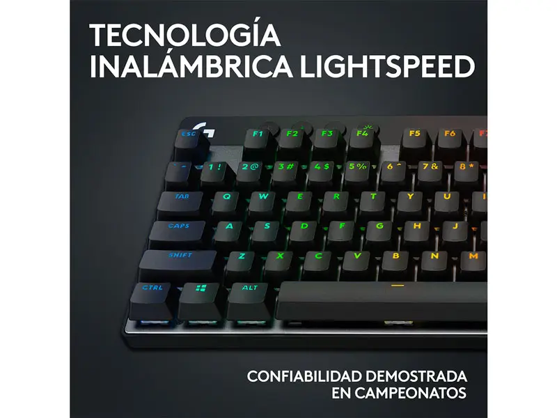 Teclados Gaming Logitech G PRO X TKL Lightspeed USB Black - Imagen 3