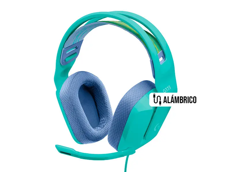 Auricular Gaming Logitech G G335 Wired Mint
