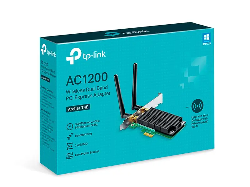 Tarjeta PCIe Wi-Fi 5 TP-Link Archer T4E AC1200 Antena 5 dBi - Imagen 3