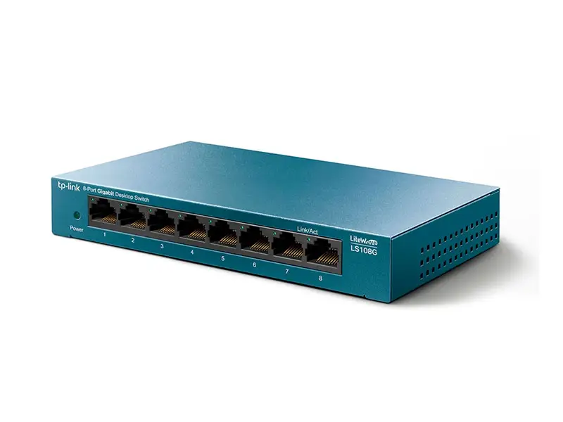 Switch TP-Link 8 Puertos LS108G Gigabit 10/100/1000 Mbps. Metal - Imagen 2