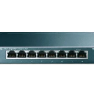 Switch TP-Link 8 Puertos SG108 Gigabit 10/100/1000 Mbps. Metal