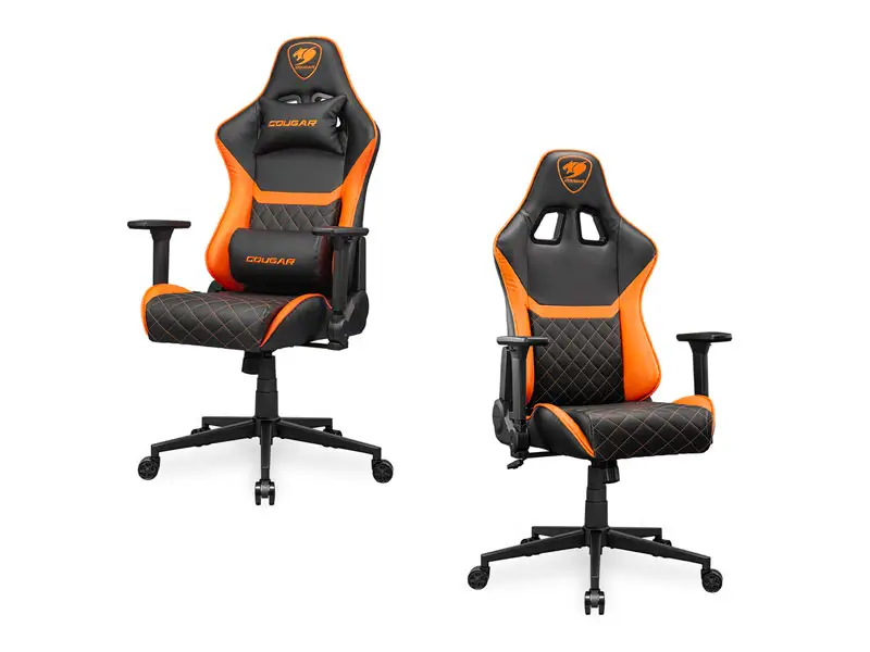Silla Gaming Cougar Armor One V2 Black/Orange - Imagen 2