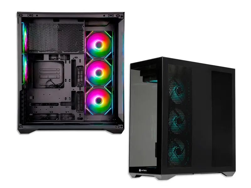 Case Antryx FX 970 Pro Fan X5 ARGB USB-C Black (AC-FX970KP) - Imagen 2