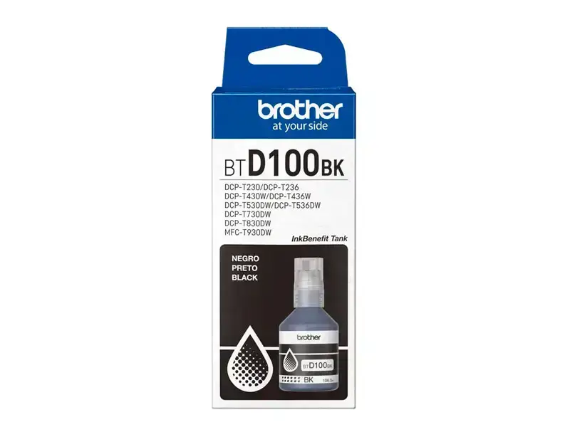 Tinta BROTHER BTD100BK Black DCP-T230 430W 436W