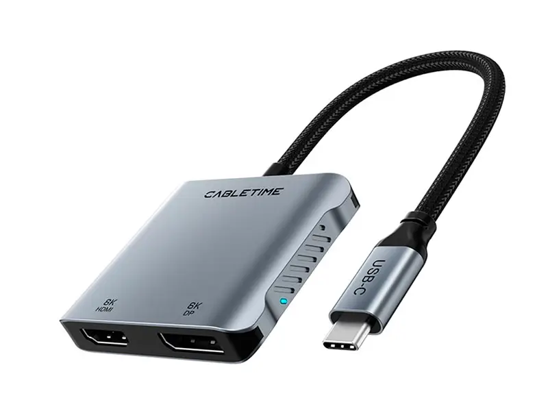 Adaptador USB-C a HDMI USB-C USB CABLETIME CB71G 8K