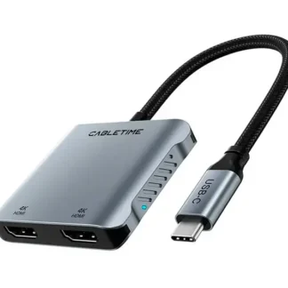 Adaptador USB-C a HDMI USB-C USB CABLETIME CB73G 4K PD100W