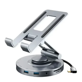 Soporte para iPad Pro CABLETIME HUB USB-C a 8 Puetos CB02G