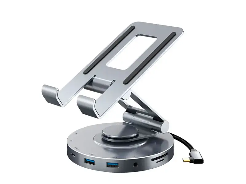 Soporte para iPad Pro CABLETIME HUB USB-C a 8 Puetos CB02G