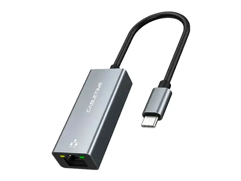 Adaptador USB-C a Ethernet Gigabit CABLETIME CB51G