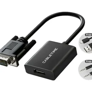 Adaptador VGA a HDMI CABLETIME CP54B 1080P