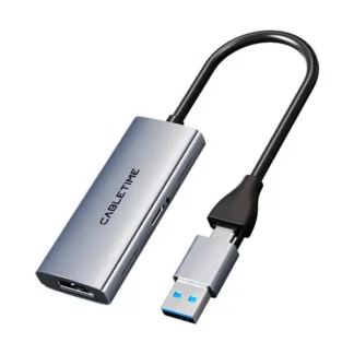 Capturador de Video CABLETIME CB66G HDMI a USB 3.0 1080P 100W
