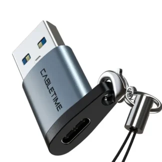 Adaptador USB a USB-C CABLETIME CP73G Macho/Hembra