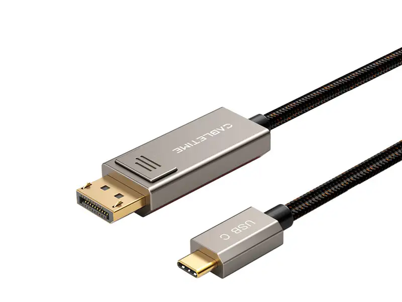 Cable USB-C a Displayport 2mts CABLETIME CC23L 8K 60Hz Bidireccional