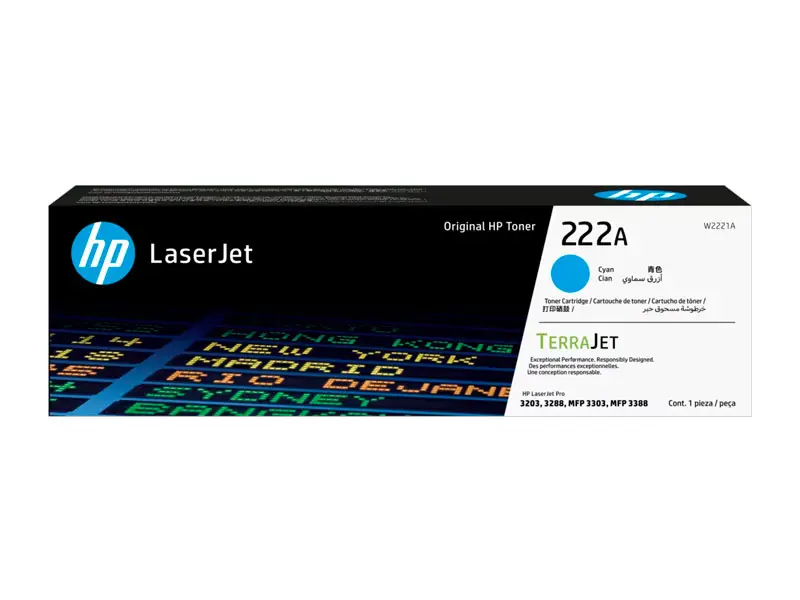 Toner HP 222A W2221A Cian M3303 1200 pag - Imagen 2