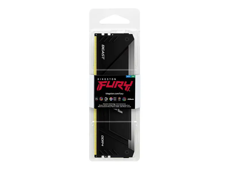 Memoria DDR4 16GB 3200MHz FURY Beast Kingston RGB KF432C16BB2A/16 - Imagen 3