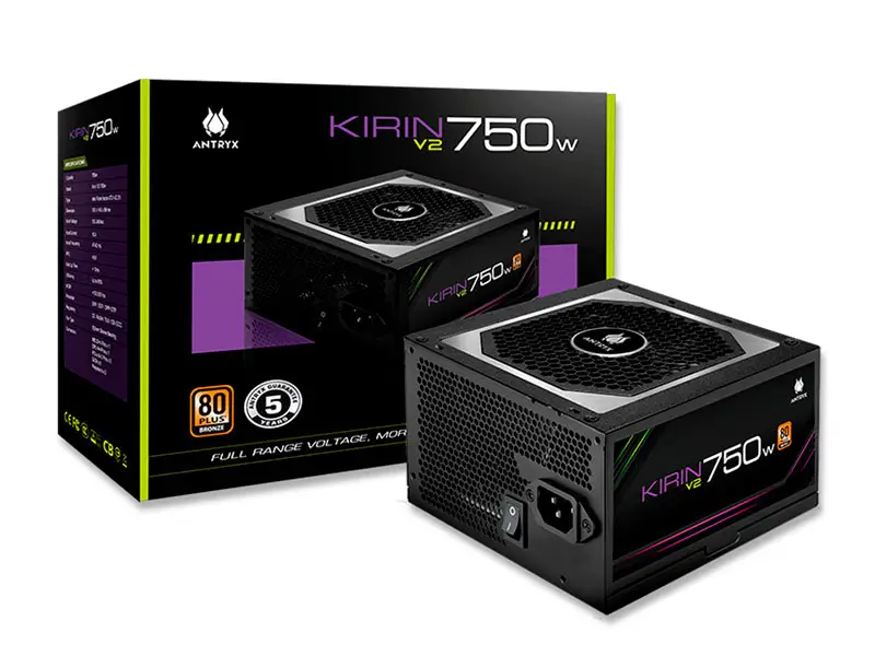 Fuente Antryx 750W Kirin V2 80 Plus Bronze