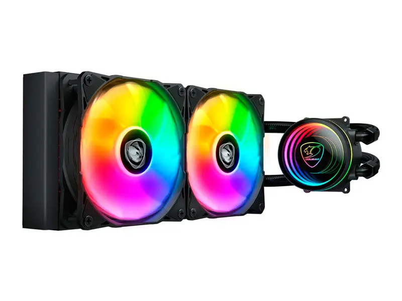 Cooler CPU Cougar 240 ARGB POSEIDON ELITE Refrigeracion Liquido CGR-PSDELRGB-B-240 Black