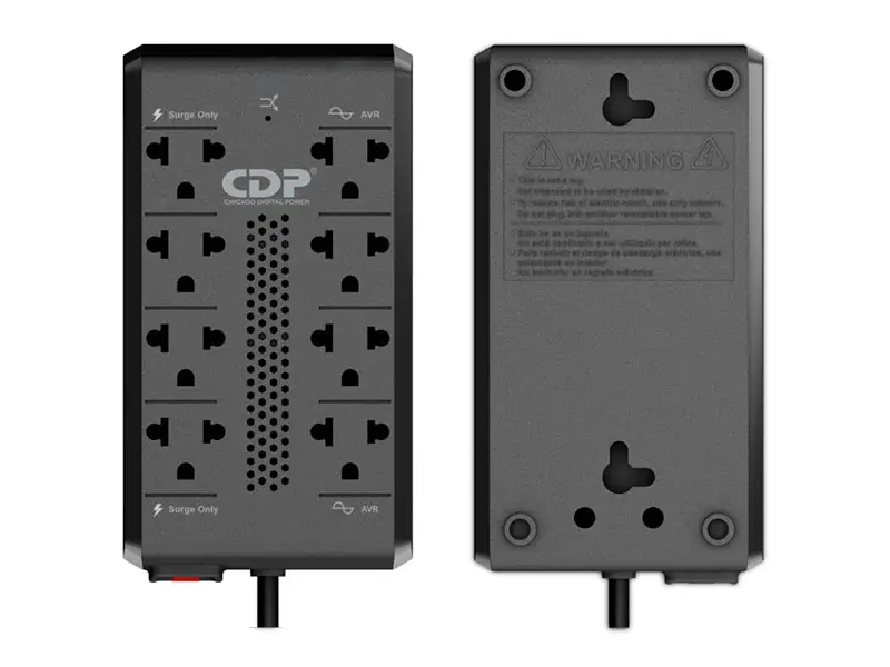 Estabilizador CDP 1000VA (500w) RAVR1008I 8 tomas 220V - Imagen 2