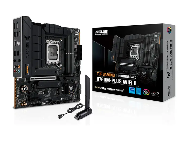 Placa ASUS TUF Gaming B760M-Plus Wi-Fi II 6E LGA1700 DDR5 HDMI/DP/Thuberbolt/Three M.2