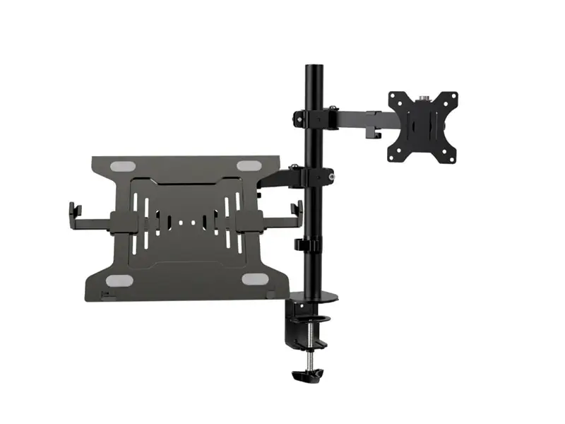 Soporte Klip Xtreme para 1 monitor 32″ y 1 laptop 15.6″ (KMM-301) - Imagen 3