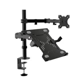 Soporte Klip Xtreme para 1 monitor 32″ y 1 laptop 15.6″ (KMM-301)