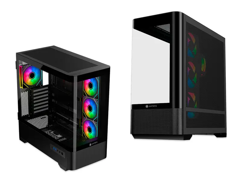 Case Antryx FX 830 infinity ARGB FAN X4 USB-C Black (AC-FX830K) - Imagen 2