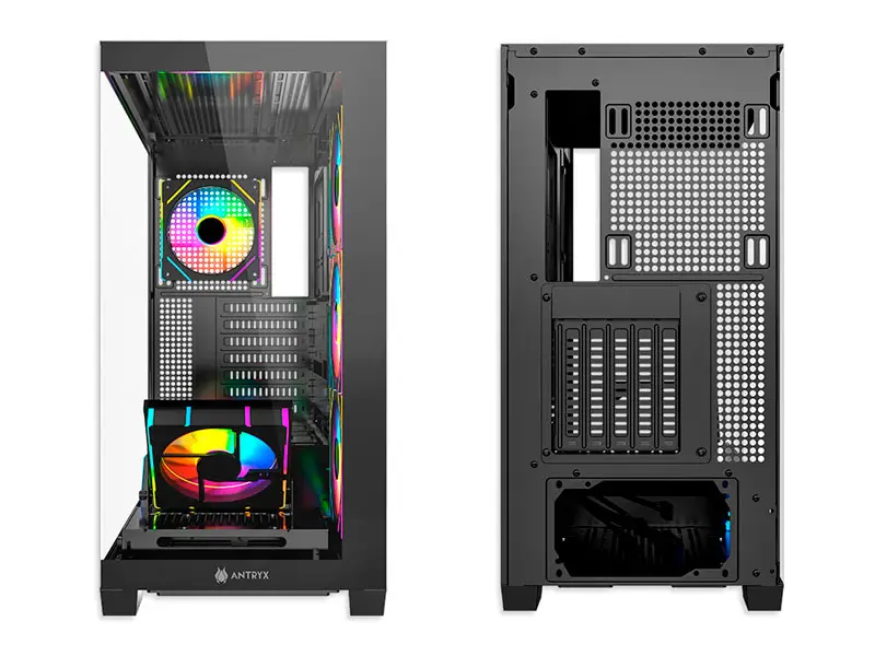 Case Antryx FX 850 PRO infinity ARGB FAN X5 USB-C Black (AC-FX850KP) - Imagen 2