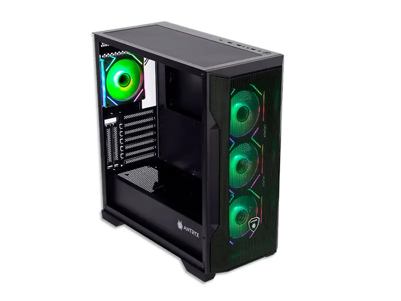 Case Antryx FX 710U RGB 4 FAN Mesh USB-C Black - Imagen 3