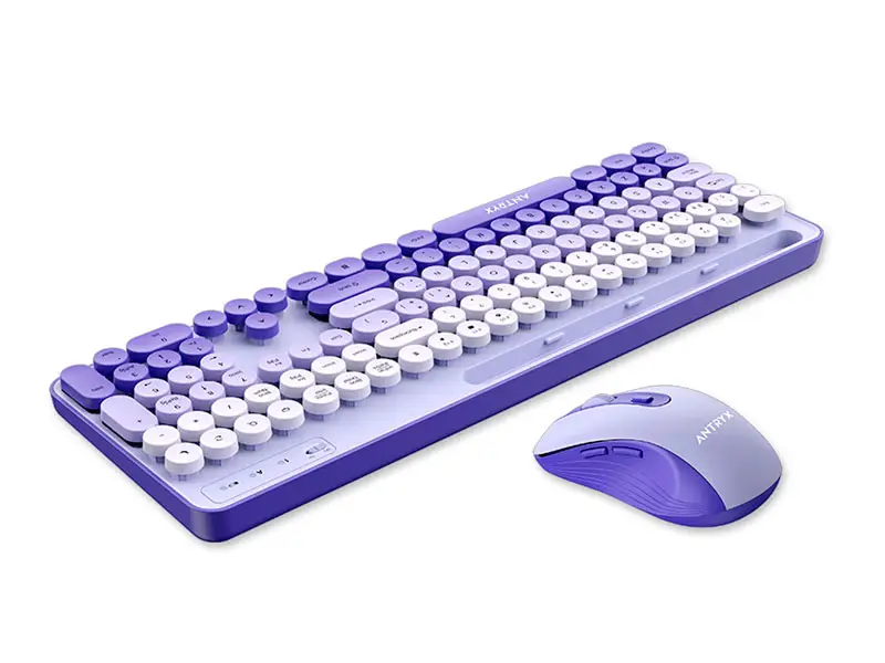 Teclado + Mouse Antryx WS-970 Purple Holder Slot - Imagen 2