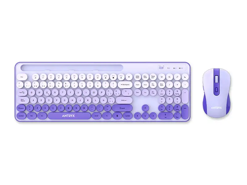 Teclado + Mouse Antryx WS-970 Purple Holder Slot