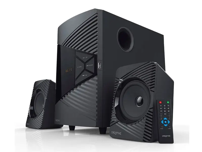 Parlante Creative SBS E2500 2.1 60watts USB, 3.5 mm Black