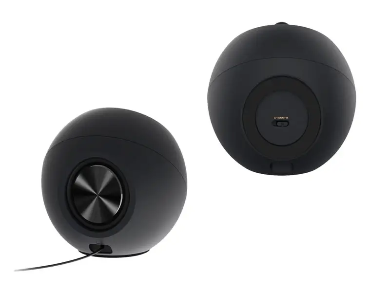 Parlante Creative Pebble V2 2.0 8watts USB-C, 3.5 mm Black - Imagen 2