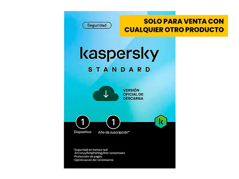 Antivirus Kaspersky Standar 1PC 12 Meses Blister