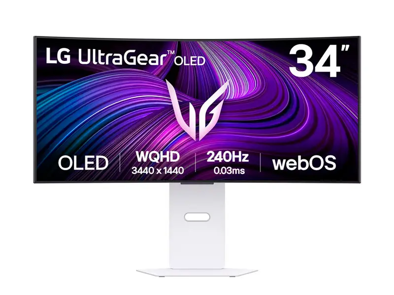 Monitor Gaming LG 34 UltraGear 34GX90SA-W 34″ Curvo WQHD IPS 240Hz HDMIx2 DP White