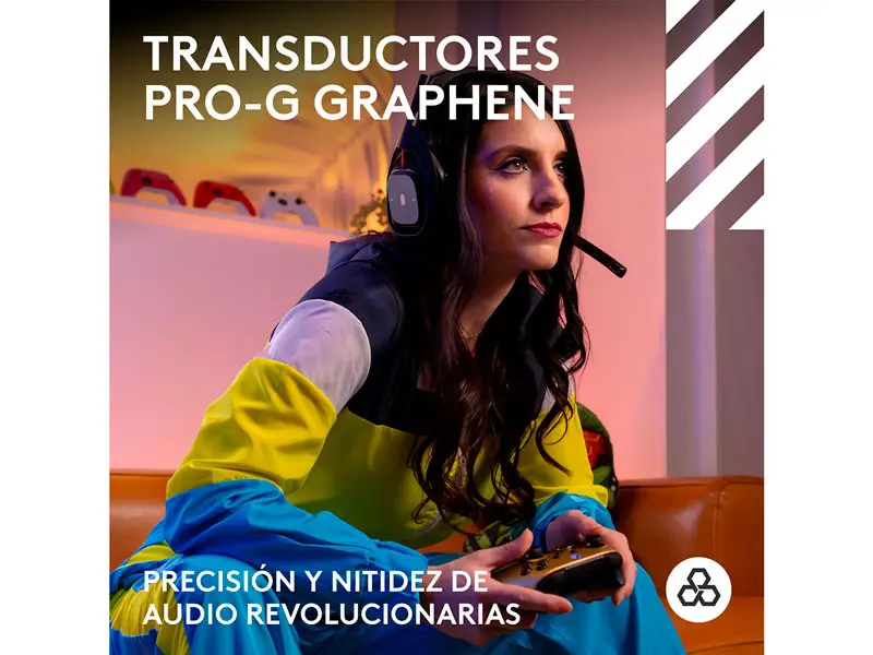 Auricular Gaming Astro A50 Lightspeed BT/Ps5/PC/xbox/Playsync Audio + Base Station Black - Imagen 3