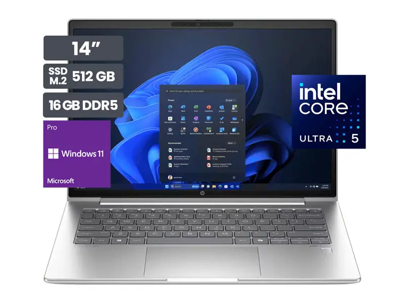 Laptop HP ProBook 440 G11 14″ Intel Core Ultra 5-125U 16GB SSD 512GB Wind11 Pro