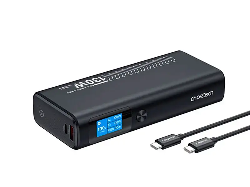 Power Bank B702 CHOETECH 20000mAh PD130W y cable de carga - Imagen 2