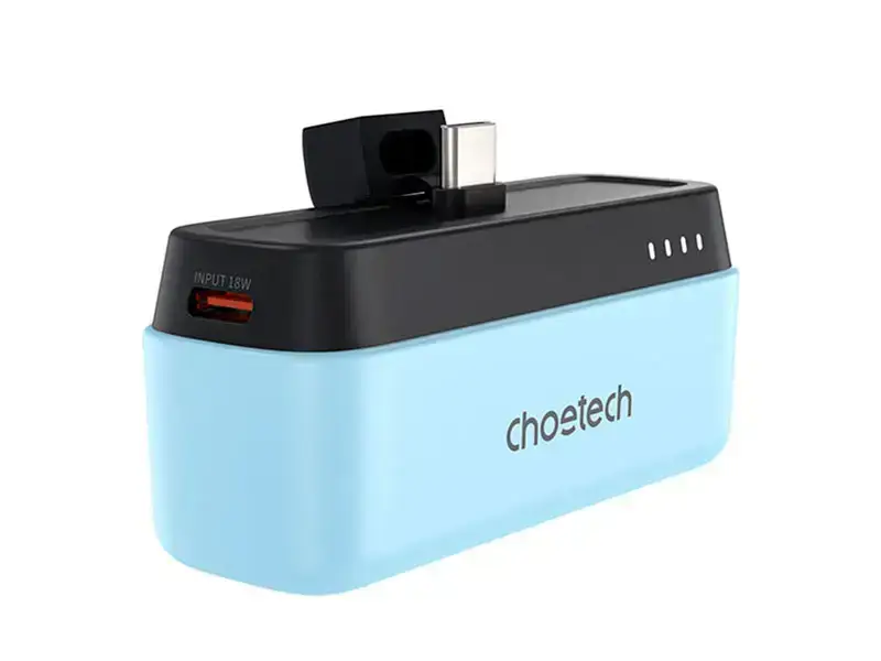 Power Bank B740-CCBE CHOETECH 5000mAh con USB-C Azul