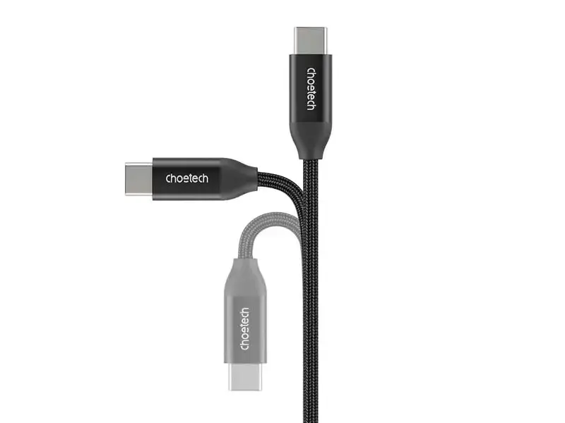 Cable USB-C a USB-C 1mt Choetech XCC-1035 PD240W Black - Imagen 2