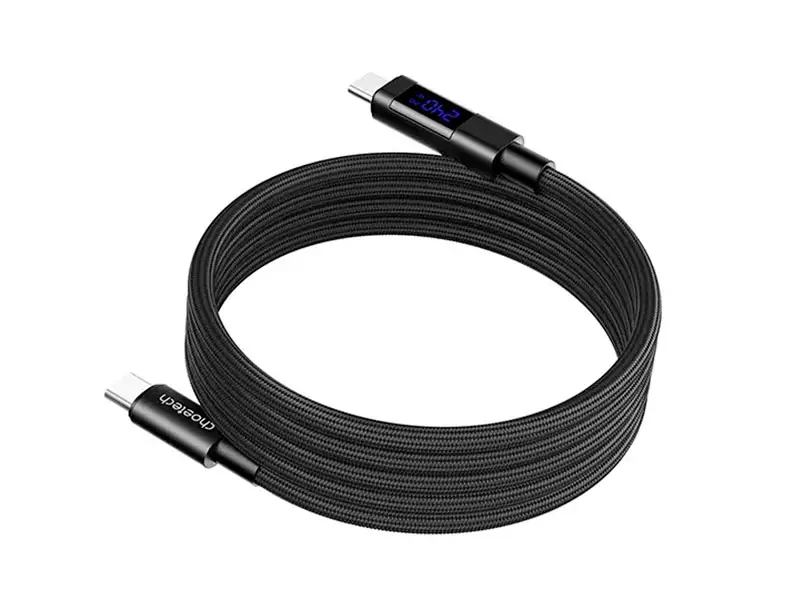 Cable USB-C a USB-C 1.8mts Choetech XCC-1061 PD240W Magnetico Black