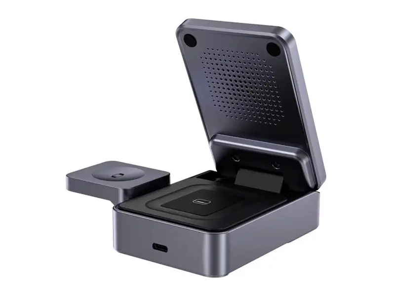 Cargador Inalamblico T637-F CHOETECH 3 en 1 Qi2 MagLeap hasta 15W - Imagen 3