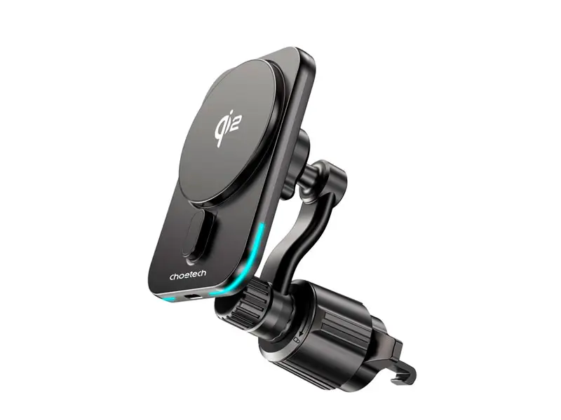 Cargador Inalamblico T231-F CHOETECH para coche Qi2 MagLeap hasta 15W