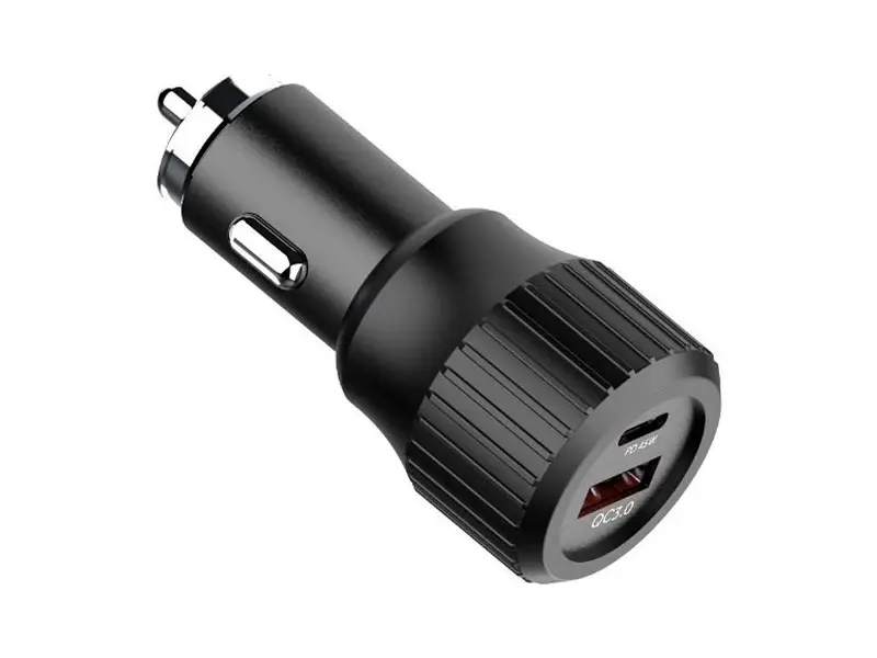 Cargador TC0010 CHOETECH de coche 63W Dual USB-C 45W + USB-A 18W + QC3.0 - Imagen 2