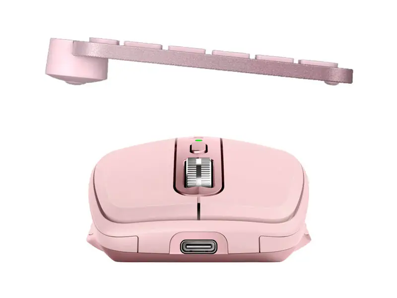 Combo Logitech MX Teclado Keys Mini + Mouse ANYWHERE 3S Rose - Imagen 3