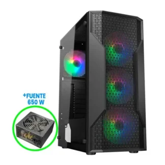Case Cougar MX110 RGB System Build version + Fuente Atlas 650 Mid tower Black