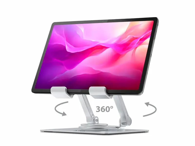 Soporte para Tablet iDock Dama i25 Giratorio 360° Aluminio Silver - Imagen 2