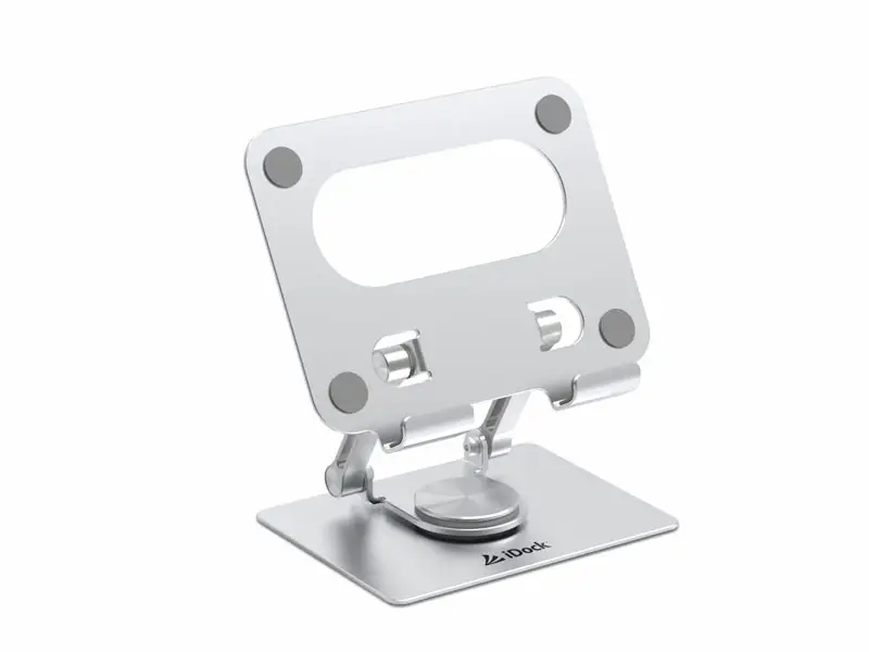 Soporte para Tablet iDock Dama i25 Giratorio 360° Aluminio Silver